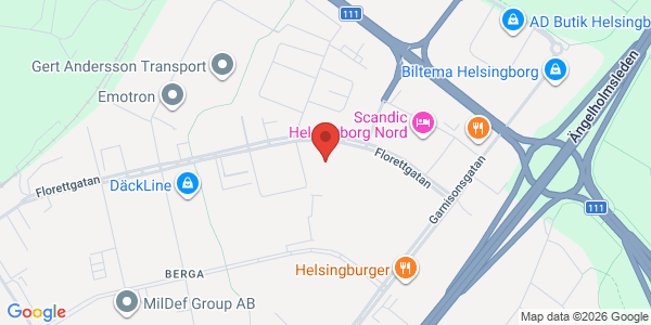 Karta för Carspect AB Helsingborg Berga