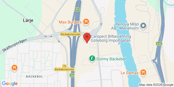Karta för Carspect AB Hisings Backa