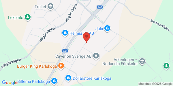 Karta för Carspect AB Karlskoga