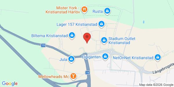 Karta för Carspect AB Kristianstad Härlöv