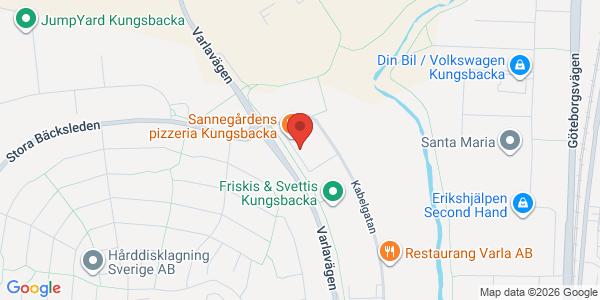 Karta för Carspect AB Kungsbacka