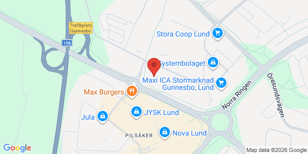Karta för Carspect AB Lund Nova