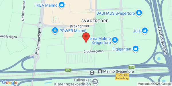 Karta för Carspect AB Malmö Svågertorp