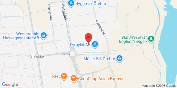 Karta för Carspect AB Örebro Eurostop