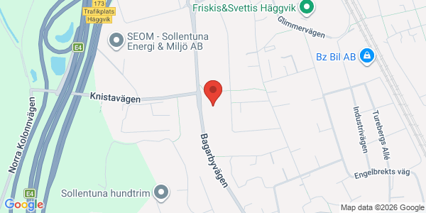 Karta för Carspect AB Sollentuna