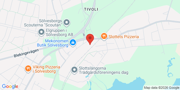 Karta för Carspect AB Sölvesborg
