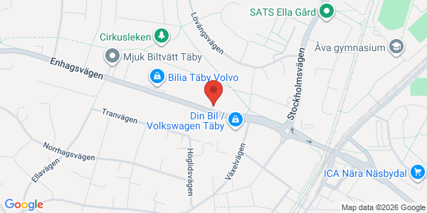 Karta för Carspect AB Täby Enhagsvägen