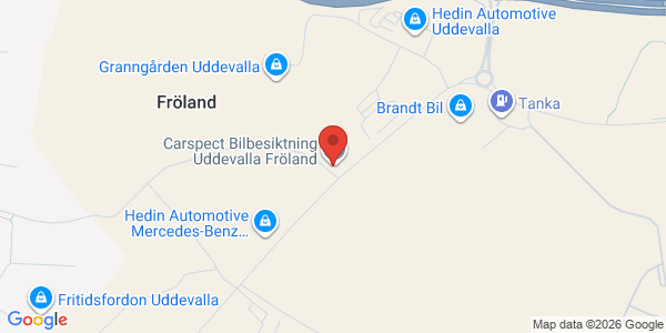 Karta för Carspect AB Uddevalla