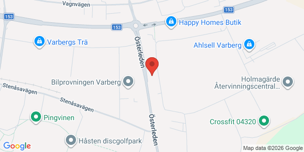 Karta för Carspect AB Varberg