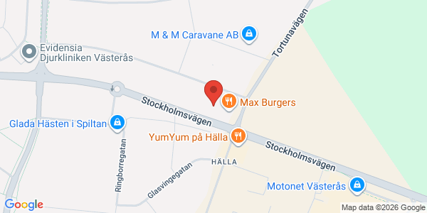Karta för Carspect AB Västerås