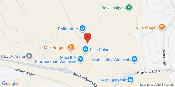 Karta för Carspect AB Västervik