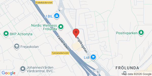 Karta för Carspect AB Göteborg Frölunda