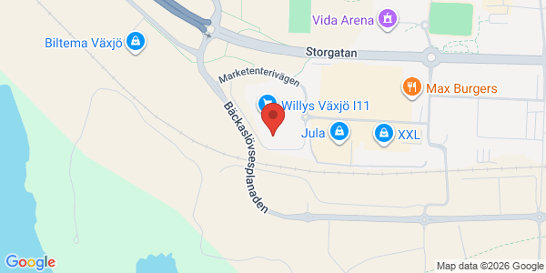 Karta för Carspect AB Växjö