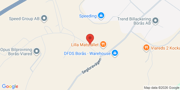 Karta för Opus Bilprovning AB Borås