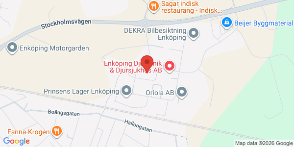 Karta för Opus Bilprovning AB Enköping