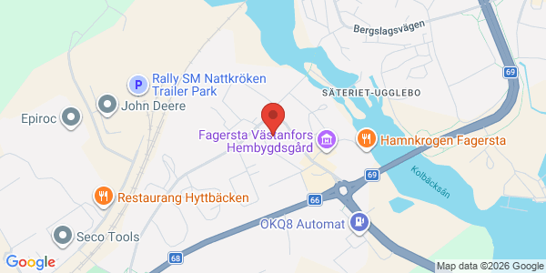 Karta för Opus Bilprovning AB Fagersta