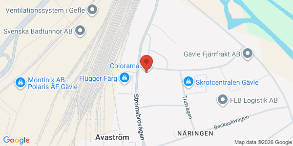 Karta för Opus Bilprovning AB Gävle-Näringen