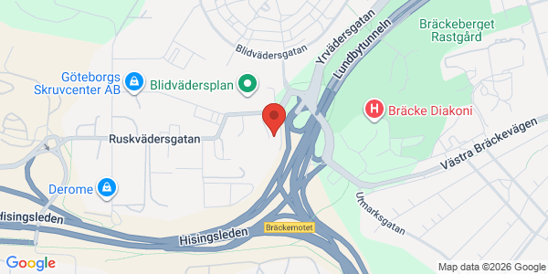 Karta för Opus Bilprovning AB Göteborg