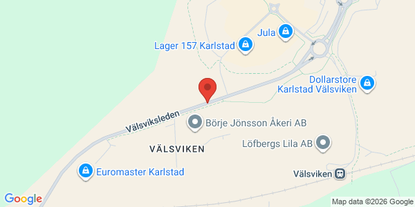 Karta för Opus Bilprovning AB Karlstad