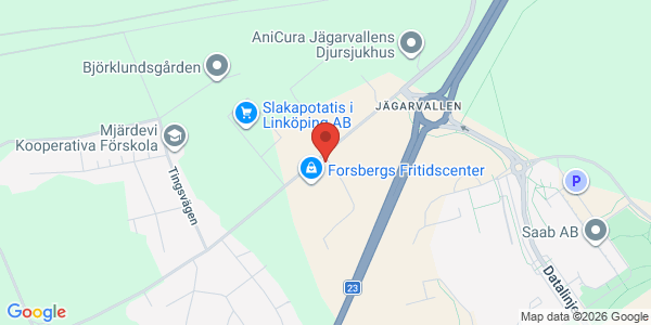 Karta för Opus Bilprovning AB Linköping-Jägarvallen