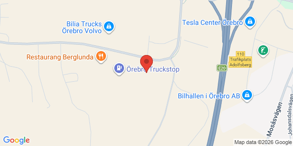 Karta för Opus Bilprovning AB Örebro-Truckstop