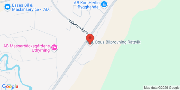 Karta för Opus Bilprovning AB Rättvik