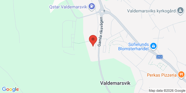 Karta för Opus Bilprovning AB Valdemarsvik