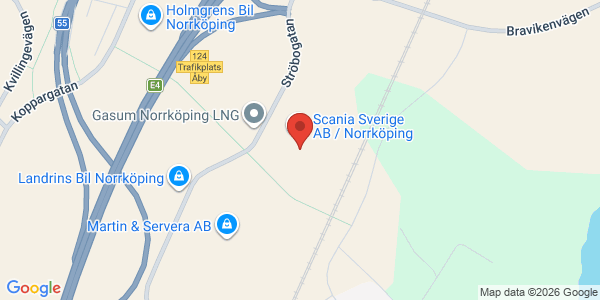 Karta för Besikta Bilprovning i Sverige AB Åby