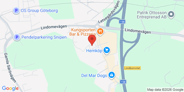 Karta för Besikta Bilprovning i Sverige AB Billdal