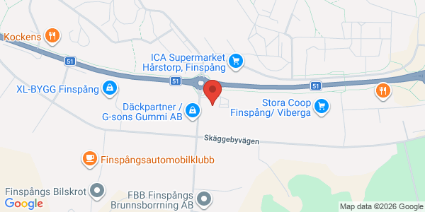 Karta för Besikta Bilprovning i Sverige AB Finspång