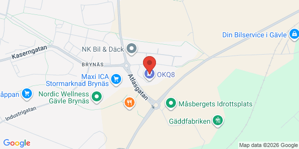 Karta för Besikta Bilprovning i Sverige AB Gävle