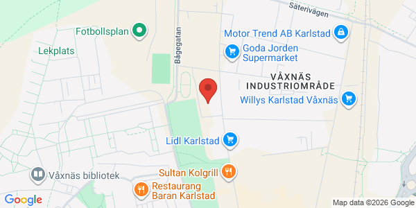 Karta för Besikta Bilprovning i Sverige AB Karlstad