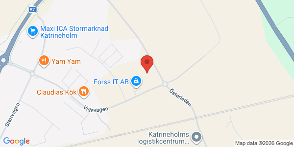 Karta för AB Svensk Bilprovning Katrineholm