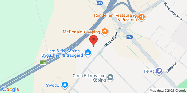 Karta för Besikta Bilprovning i Sverige AB Köping