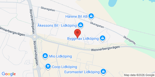 Karta för Besikta Bilprovning i Sverige AB Lidköping