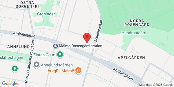 Karta för Besikta Bilprovning i Sverige AB Malmö