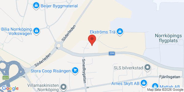 Karta för Besikta Bilprovning i Sverige AB Norrköping