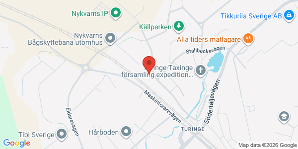 Karta för Besikta Bilprovning i Sverige AB Nykvarn