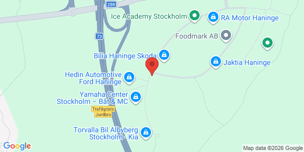 Karta för Besikta Bilprovning i Sverige AB Österhaninge