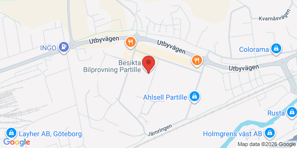 Karta för Besikta Bilprovning i Sverige AB Partille