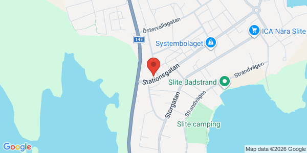 Karta för Besikta Bilprovning i Sverige AB Slite