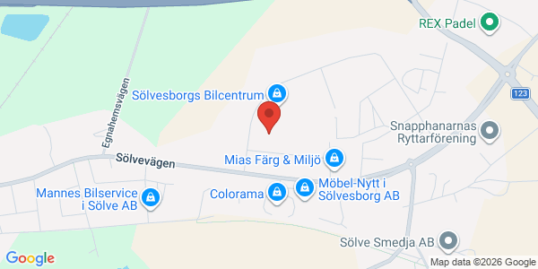 Karta för Besikta Bilprovning i Sverige AB Sölvesborg