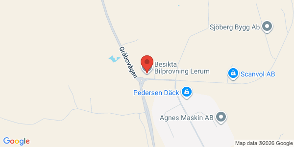 Karta för Besikta Bilprovning i Sverige AB Stenkullen