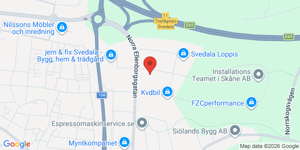 Karta för Besikta Bilprovning i Sverige AB Svedala