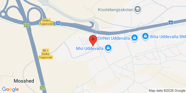 Karta för Besikta Bilprovning i Sverige AB Uddevalla