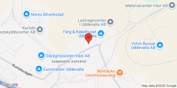 Karta för Besikta Bilprovning i Sverige AB Uddevalla