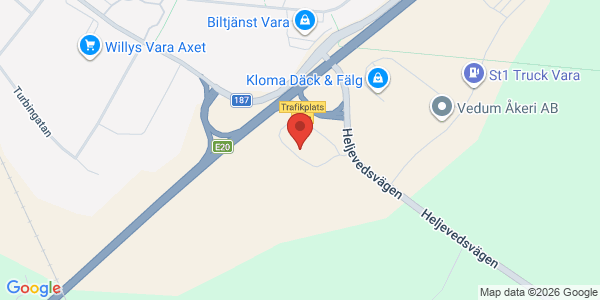 Karta för Besikta Bilprovning i Sverige AB Vara