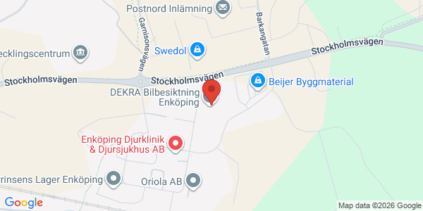 Karta för DEKRA -  Enköping