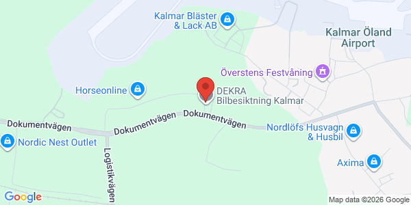 Karta för DEKRA - Kalmar