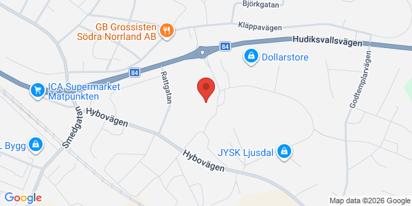 Karta för DEKRA - Ljusdal
